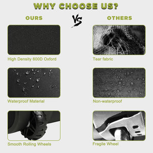 WOLT Golf Travel Bag with Anti-Impact Support System - Soft Padded Golf Travel Case for Airlines, Golf Travel Cover with Wheels