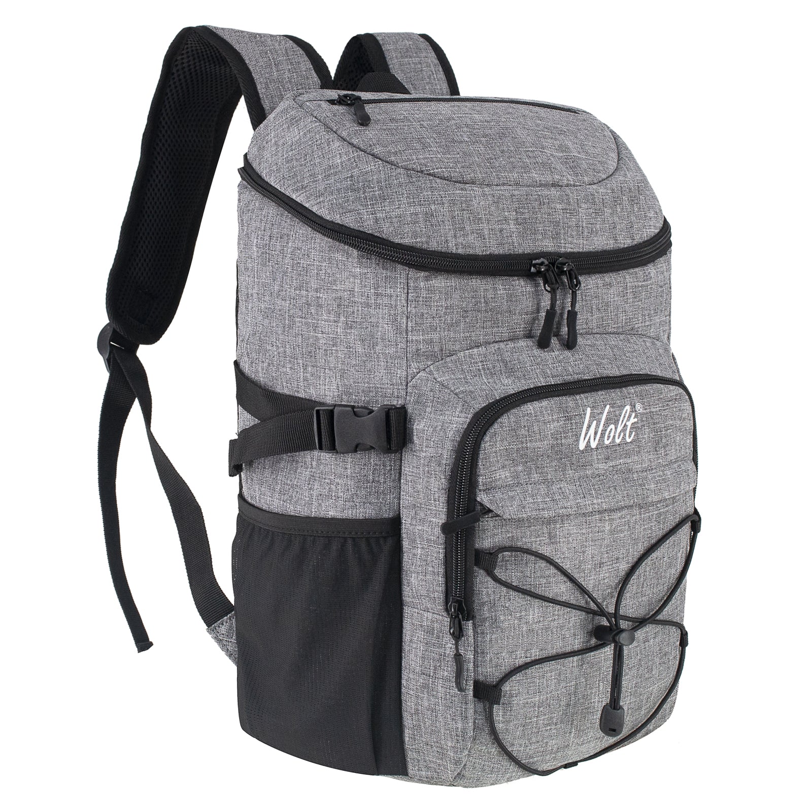 WOLT Cooler Backpack,24 Cans Insulated Backpack Cooler Leakproof,Lightweight Soft Cooler Bag,Camping Cooler,Large Capacity Beach Cooler,Waterproof Travel Cooler Lunch Backpack for Hiking