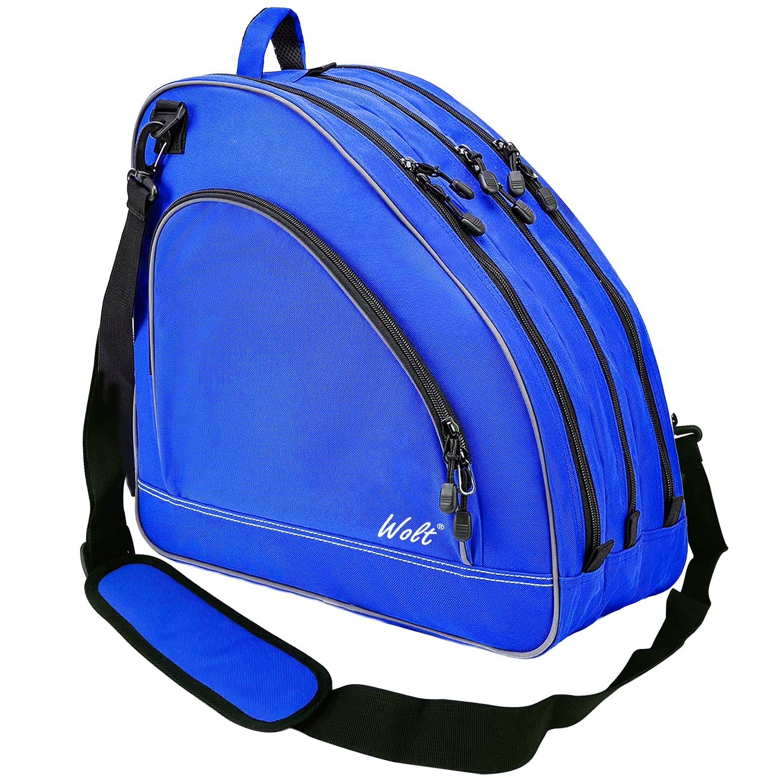 WOLT Ice Skate Bag - Roller Skate Bag, Inline Skate Bag with Adjustable Shoulder Strap for Both Youth and Adults.