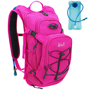 WOLT Hydration Backpack 18L Hiking Water Backpack with 2L Water Bladder for Men Women, Hydration Pack for Running Cycling Biking and Climbing