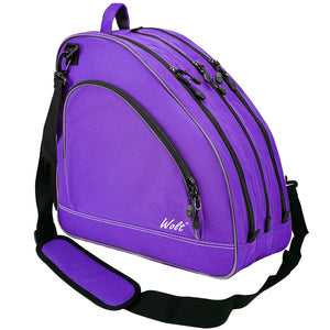 WOLT Ice Skate Bag - Roller Skate Bag, Inline Skate Bag with Adjustable Shoulder Strap for Both Youth and Adults.
