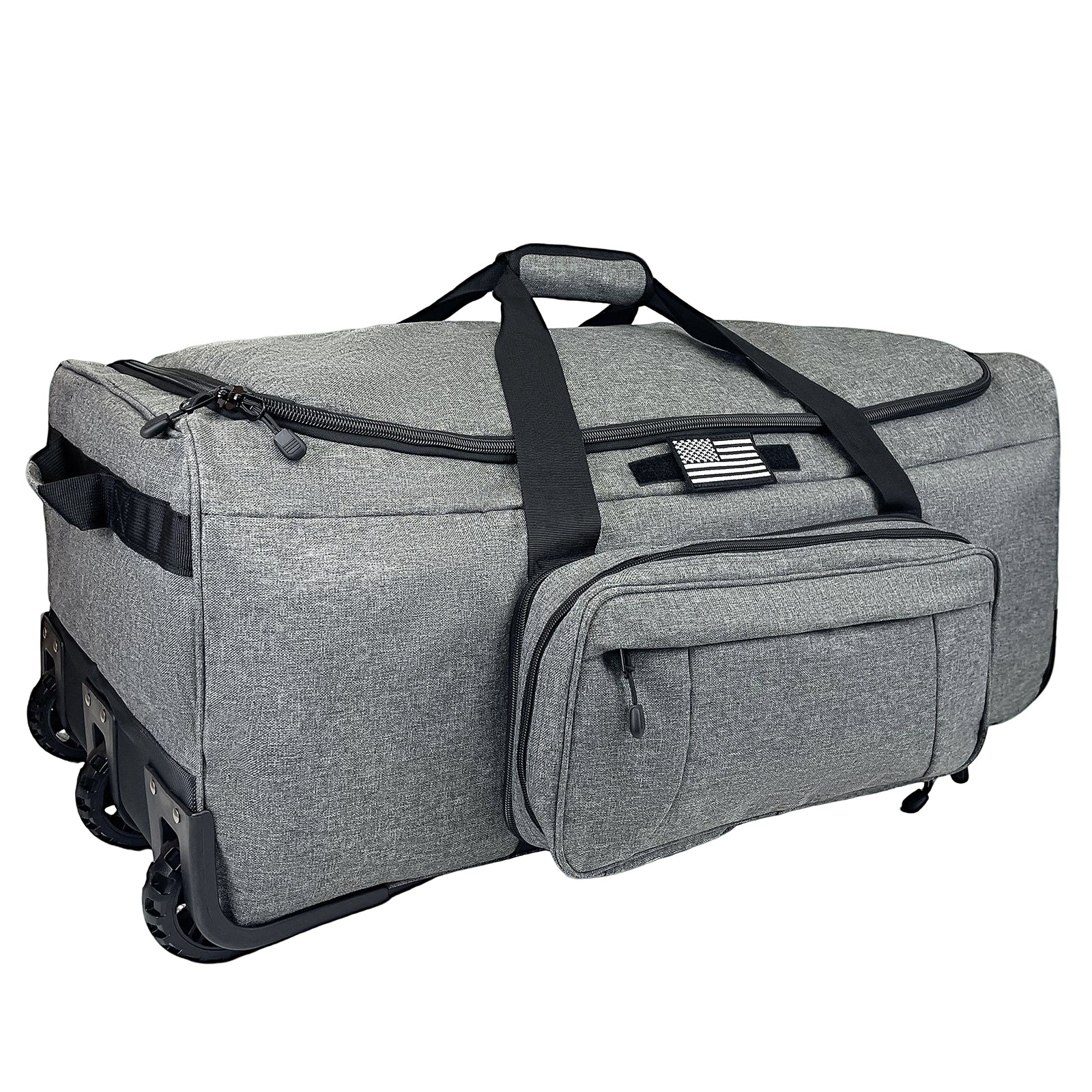 WOLT 120L Rolling Duffle Bag with Wheels, Large Deployment Military Bag, Wheeled Heavy Duty Luggage for Travel, Camping