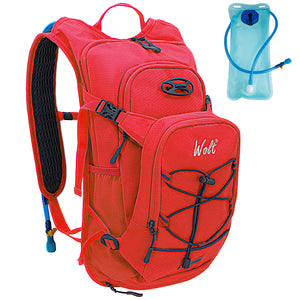 WOLT Hydration Backpack 18L Hiking Water Backpack with 2L Water Bladder for Men Women, Hydration Pack for Running Cycling Biking and Climbing