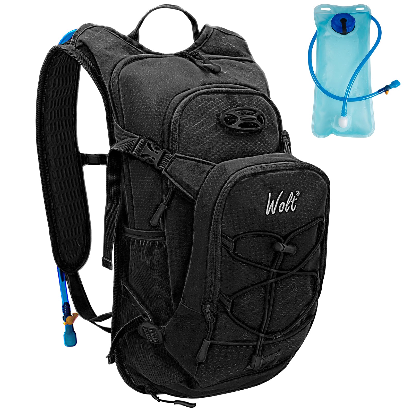 WOLT Hydration Backpack 18L Hiking Water Backpack with 2L Water Bladder for Men Women, Hydration Pack for Running Cycling Biking and Climbing
