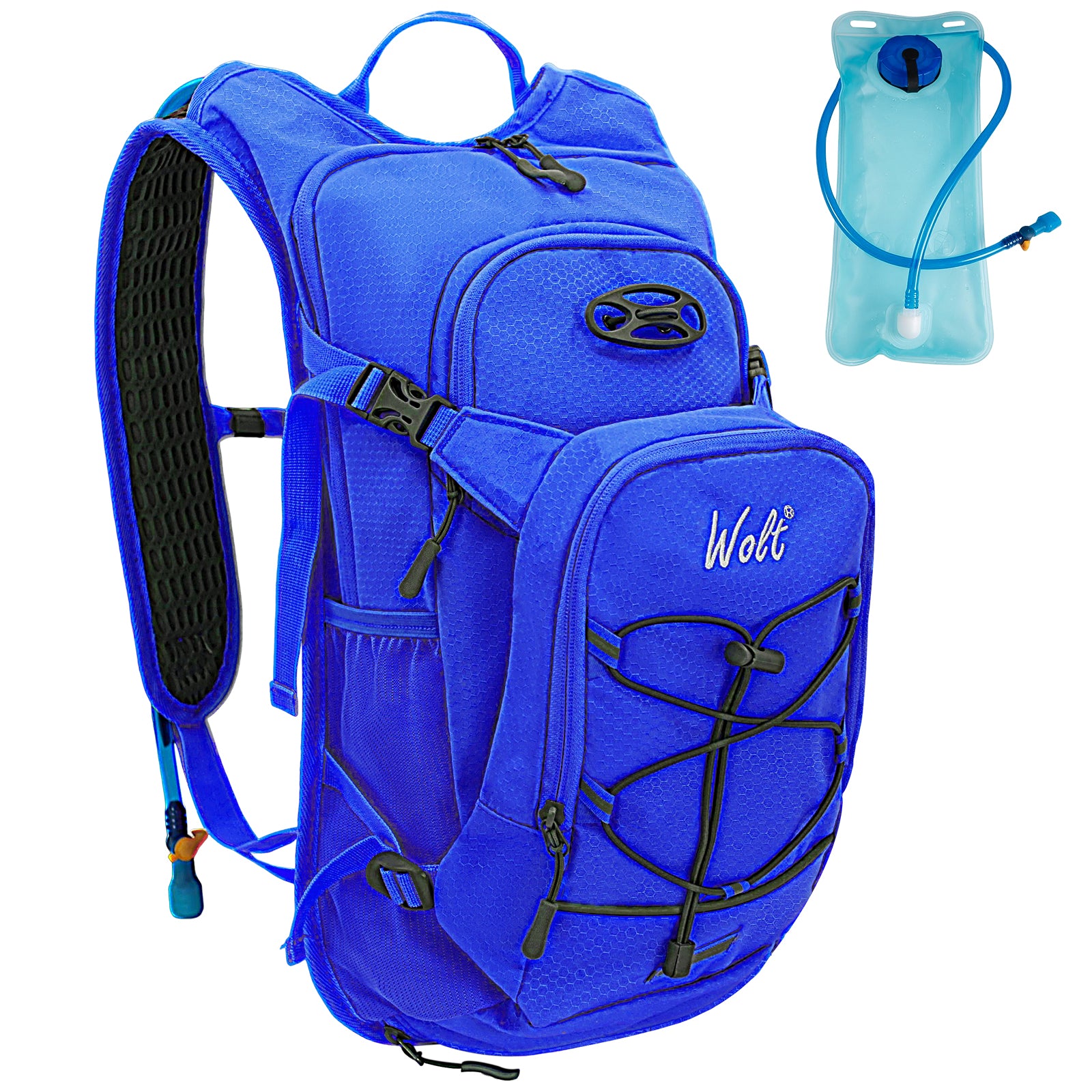 WOLT Hydration Backpack 18L Hiking Water Backpack with 2L Water Bladder for Men Women, Hydration Pack for Running Cycling Biking and Climbing