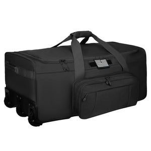 WOLT 120L Rolling Duffle Bag with Wheels, Large Deployment Military Bag, Wheeled Heavy Duty Luggage for Travel, Camping