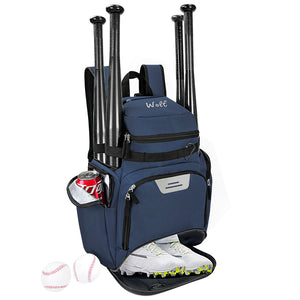 WOLT Baseball Bag Backpack for Youth and Adults-Softball Bag with Separate Helmet Compartment and Shoes Pocket,Multifunctional Sport Backpack for Baseball, Volleyball,Basketball, Soccer