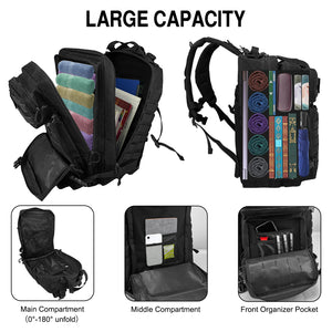 WOLT Military Tactical Backpack for Men 45L Molle Backpack 3 Day Assault Pack Bug Out Bag, Heavy Duty Rucksack for Hiking Gym