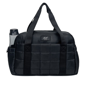 WOLT Small Gym Bag for Women, 14 inch Lightweight Gym Duffle Bag with Wet Compartment Quilted Tote for Sports Workout