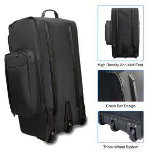 WOLT 120L Rolling Duffle Bag with Wheels, Large Deployment Military Bag, Wheeled Heavy Duty Luggage for Travel, Camping