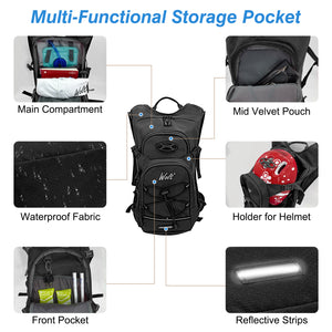 WOLT Hydration Backpack 18L Hiking Water Backpack with 2L Water Bladder for Men Women, Hydration Pack for Running Cycling Biking and Climbing