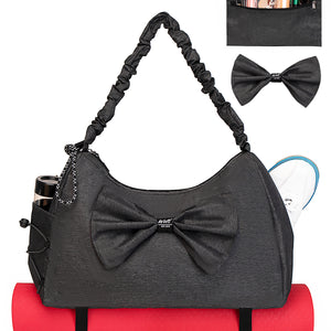 WOLT Gym Bag For Women, Yoga Mat Bag with Shoes Compartment, Wet Pocket and Water Bottle Pocket