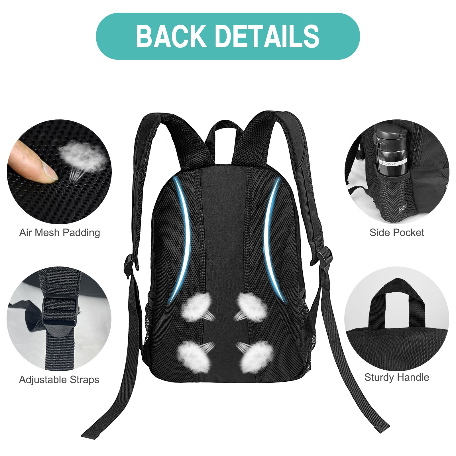 WOLT Soccer Backpack Soccer Bag with Ball Holder & Shoes Compartment, Sport Equipment Bags For Football, Basketball, Volleyball, Gym