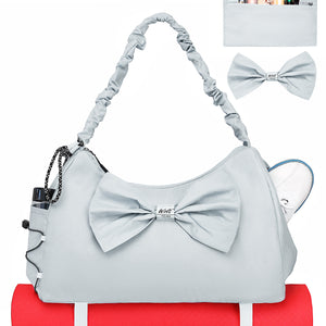 WOLT Gym Bag For Women, Yoga Mat Bag with Shoes Compartment, Wet Pocket and Water Bottle Pocket