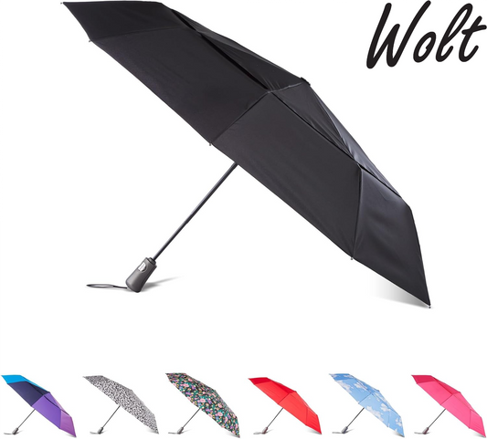Auto Open/Close Windproof Ultimate Compact Umbrella with UV and Water Repellent Protection