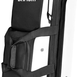 DAFISKY 3 Ball Bowling Bags with Wheels, Roller Bowling Bag with Multiple Pockets Retractable Handle Extends to 38‘’