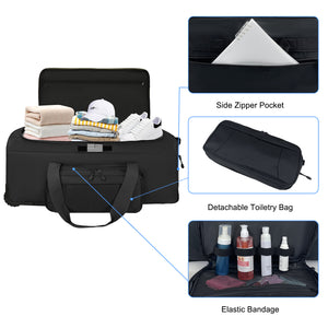 WOLT 120L Rolling Duffle Bag with Wheels, Large Deployment Military Bag, Wheeled Heavy Duty Luggage for Travel, Camping