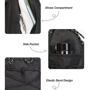 WOLT Gym Bag For Women, Yoga Mat Bag with Shoes Compartment, Wet Pocket and Water Bottle Pocket