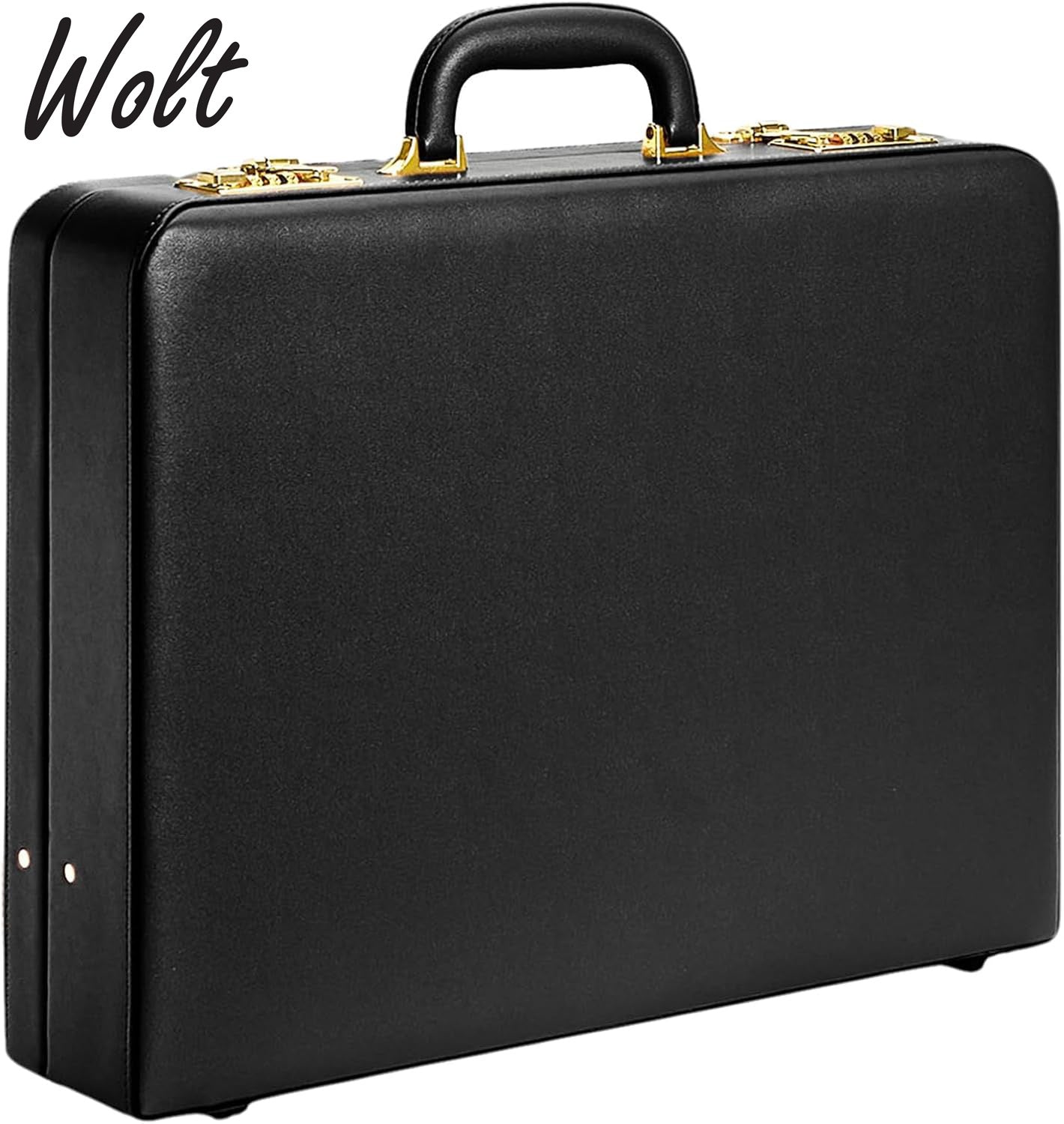 Briefcases for Men, Anti-Theft Dual Lock Briefcase with 16 Inch Laptop Compartment, Waterproof Faux Leather, Brief Cases Men with Multi File Organizer, Perfect for Office, Travel