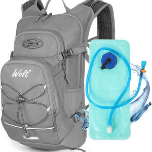 WOLT Hydration Backpack 18L Hiking Water Backpack with 2L Water Bladder for Men Women, Hydration Pack for Running Cycling Biking and Climbing