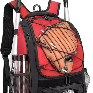 DAFISKY Baseball Bag Softball Backpack - Youth Adult T Ball Bat Equipment Bag with Bat Helmet Holders, Shoe Compartment