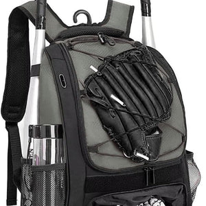 DAFISKY Baseball Bag Softball Backpack - Youth Adult T Ball Bat Equipment Bag with Bat Helmet Holders, Shoe Compartment
