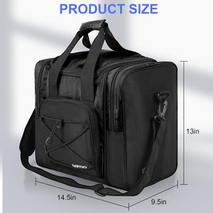 DAFISKY Bowling Ball Bag for Single Ball - Bowling Bag Tote for 1 Ball and Shoes with Padded Holder, 2 Pockets Fits Men & Women bowling Shoes Up To Mens Size 14