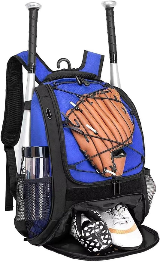 bagland roomy laptop and basketball backpack MIER Large Sports Bag with Compartment 18.9/48cm (L) x 9.8/25cm (H) x 13.8/35cm (W) Unique Bargains Expandable Business Backpack