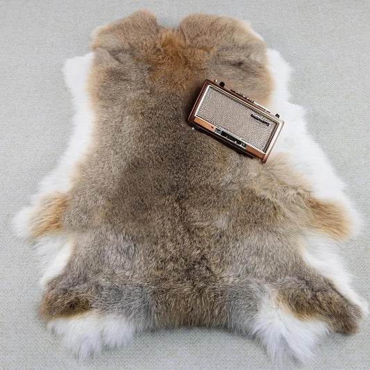 Craft Rabbit Skin Fur Pelt – Ethically Sourced, 12"x14" Tanned Hide for DIY Crafts, Costumes & Home Décor(1, Straw Yellow)