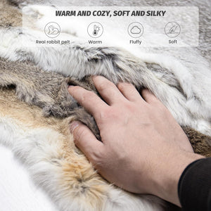 Craft Rabbit Skin Fur Pelt – Ethically Sourced, 12