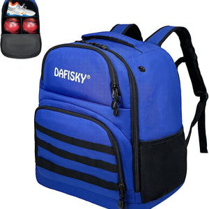 DAFISKY Bowling Ball Bag 2 Ball Bowling Backpack for Single or 2 Balls with Shoes Compartment Fits Up to US Size 15