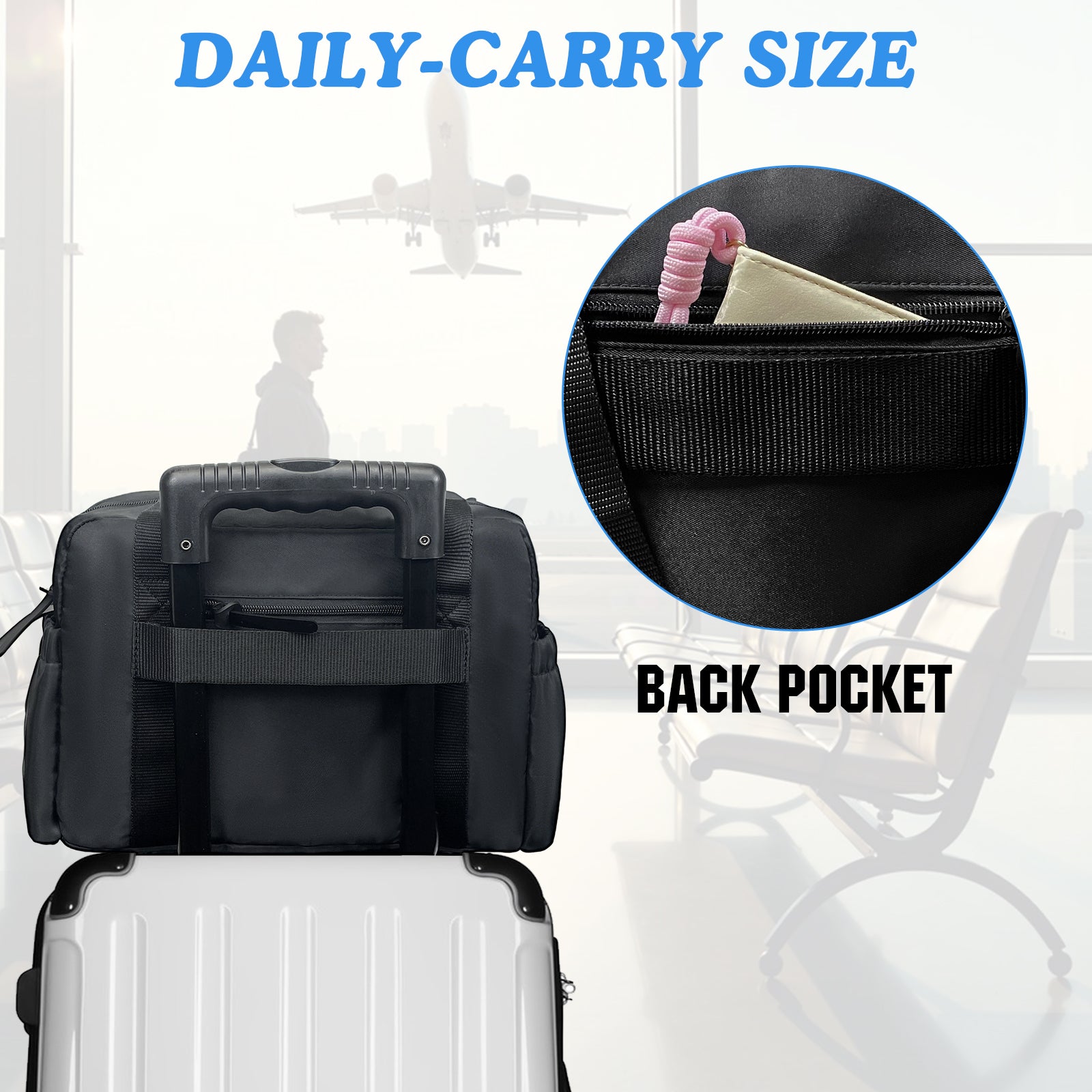 WOLT Small Gym Bag for Women, 14 inch Lightweight Gym Duffle Bag with Wet Compartment Quilted Tote for Sports Workout