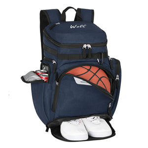 WOLT Basketball Bag Backpack with Separate Ball Compartment and Shoes Pocket, Gym Bags for Men, Large Sports Bag for Basketball, Soccer, Volleyball, Baseball